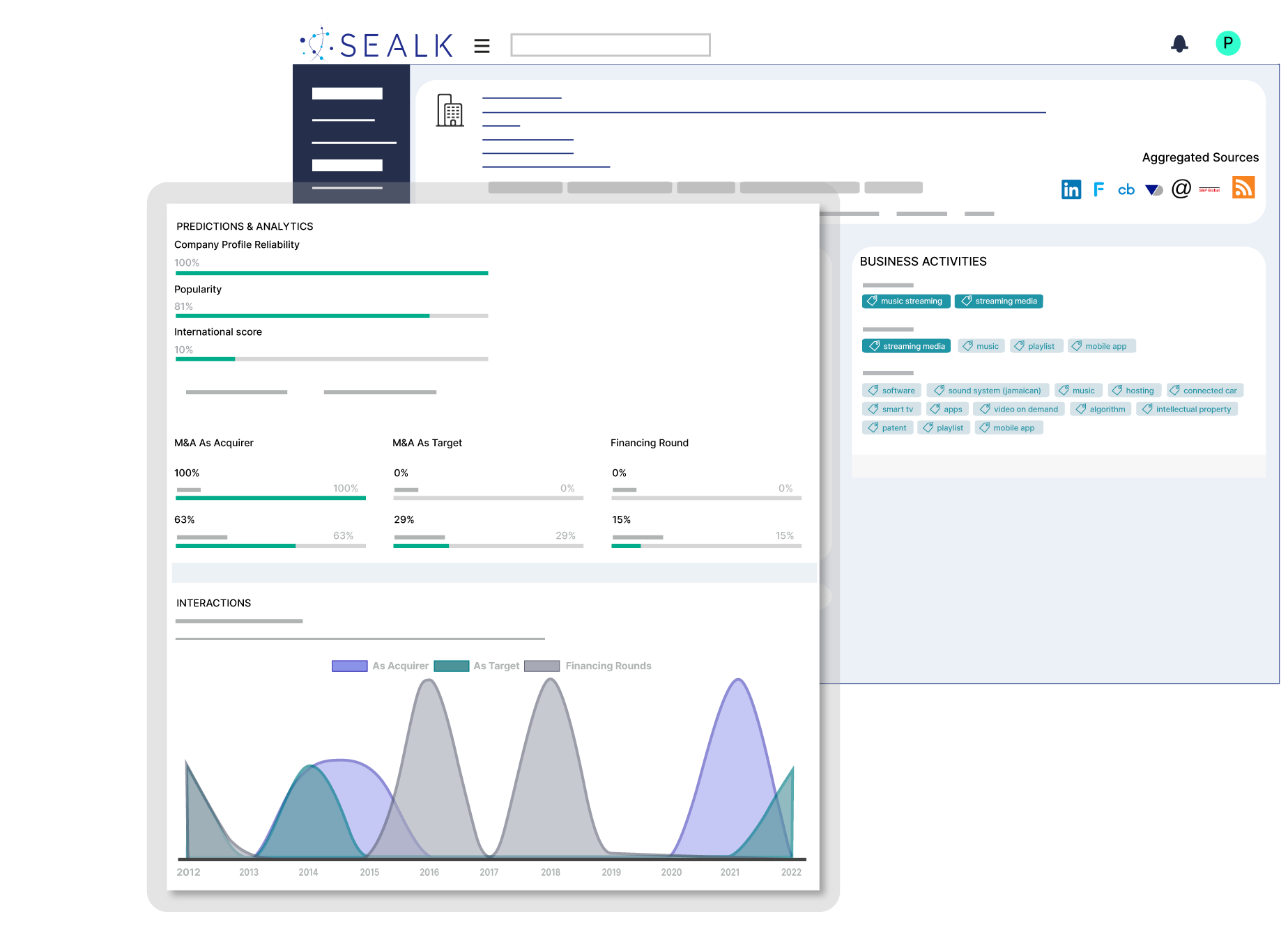 Intelligent M&A Search Engine | Data Management & Enablement | Sealk